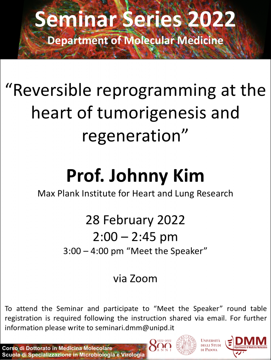 Prof. Johnny Kim Seminar - DMM 2022